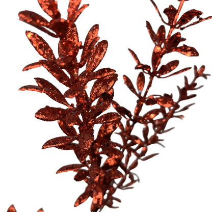 Glittered Rosemary Spray 28.5" - Red