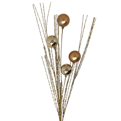 Metallic Twist/Ball Spray - 34" - Champagne