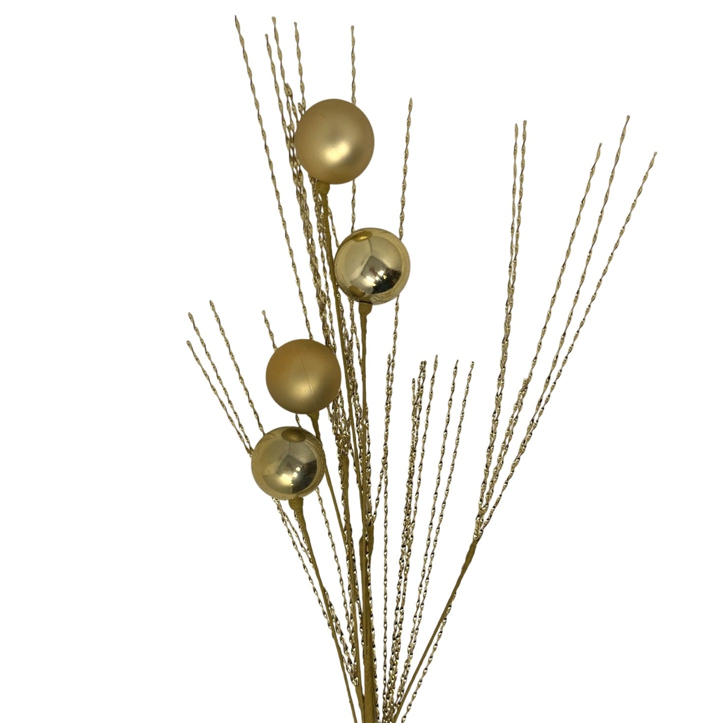Metallic Twist/Ball Spray - 34" - Gold