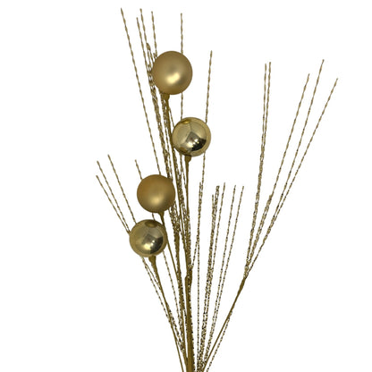Metallic Twist/Ball Spray - 34" - Gold