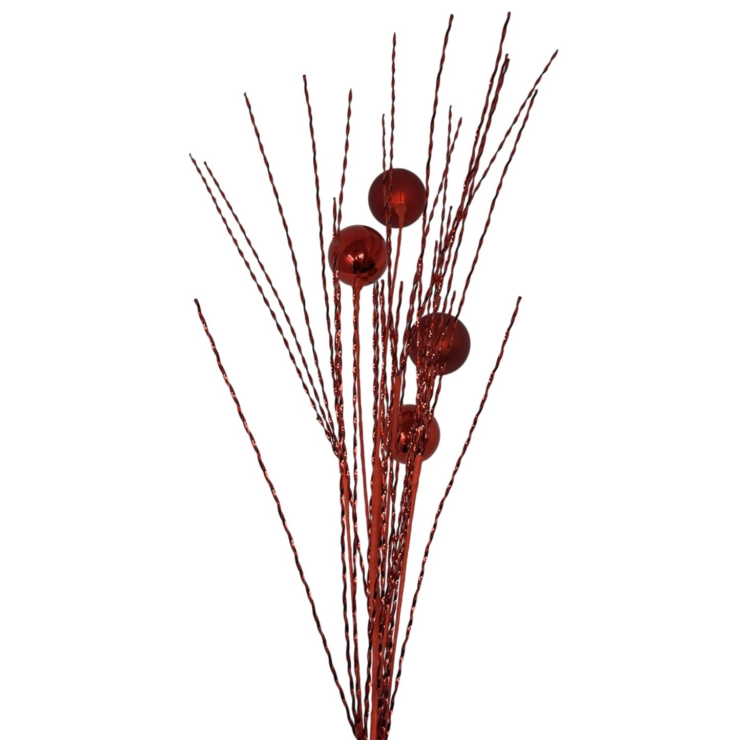 Metallic Twist/Ball Spray - 34" - Red