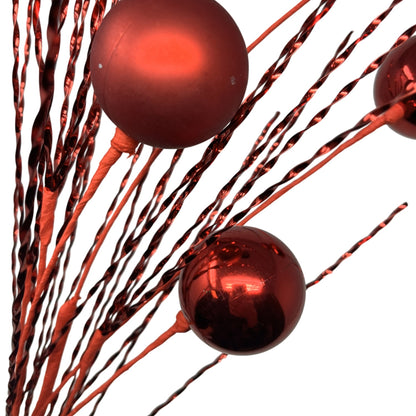 Metallic Twist/Ball Spray - 34" - Red