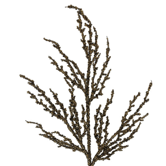 Sequin encrusted Twig Branch 32" - Bronze