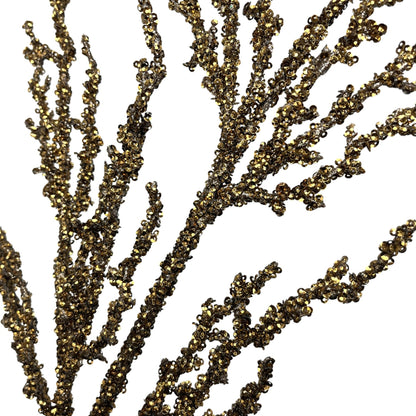 Sequin encrusted Twig Branch 32" - Bronze