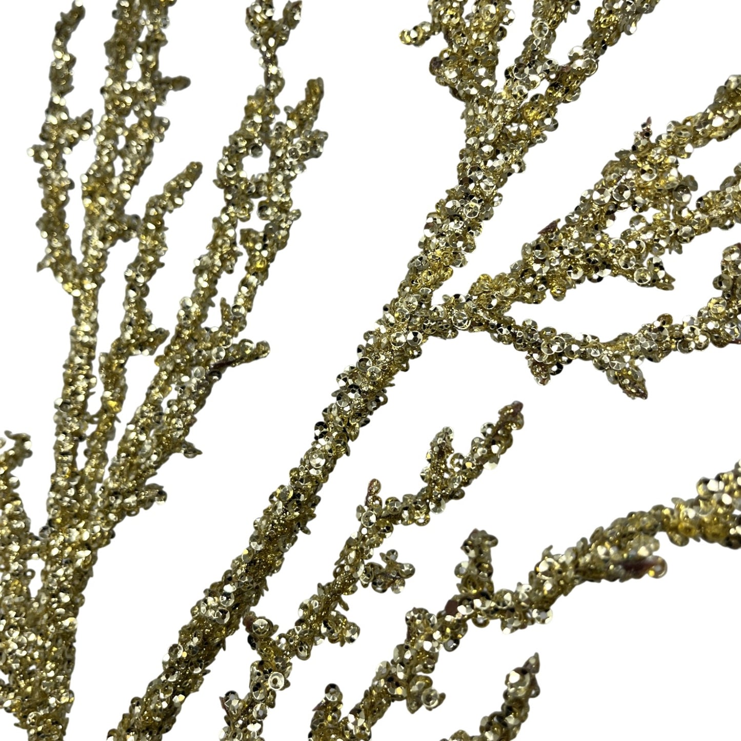Sequin encrusted Twig Branch 32" - Gold