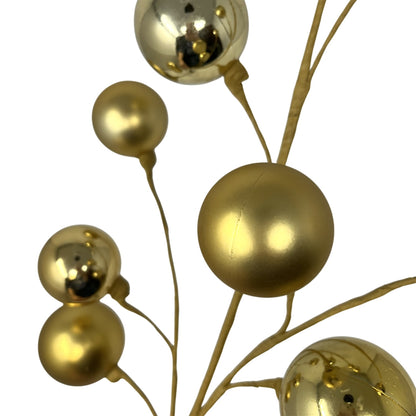 Shiny/Matte Mixed Ball Spray 31" - Gold | KS