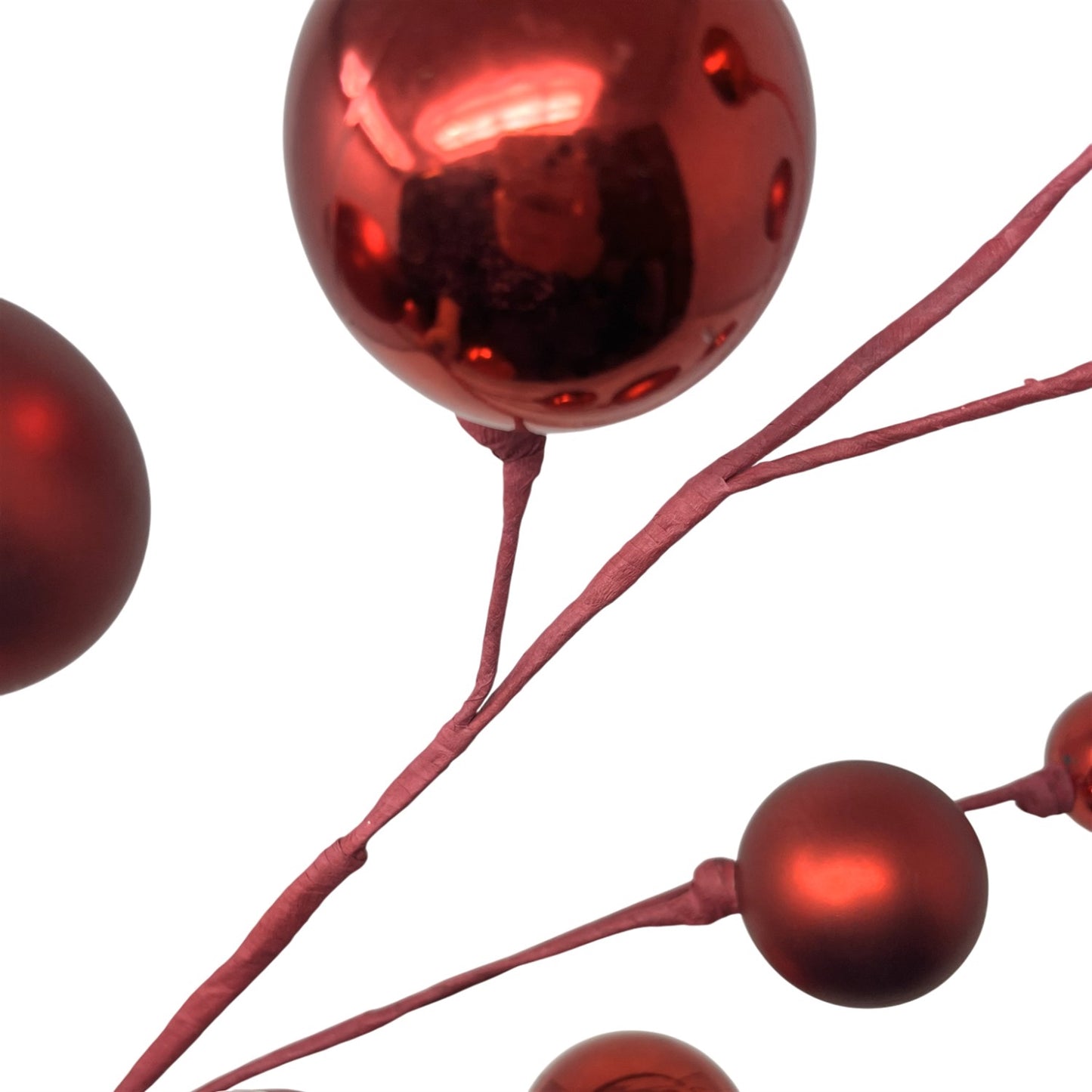 Shiny/Matte Mixed Ball Spray 31" - Red | KS