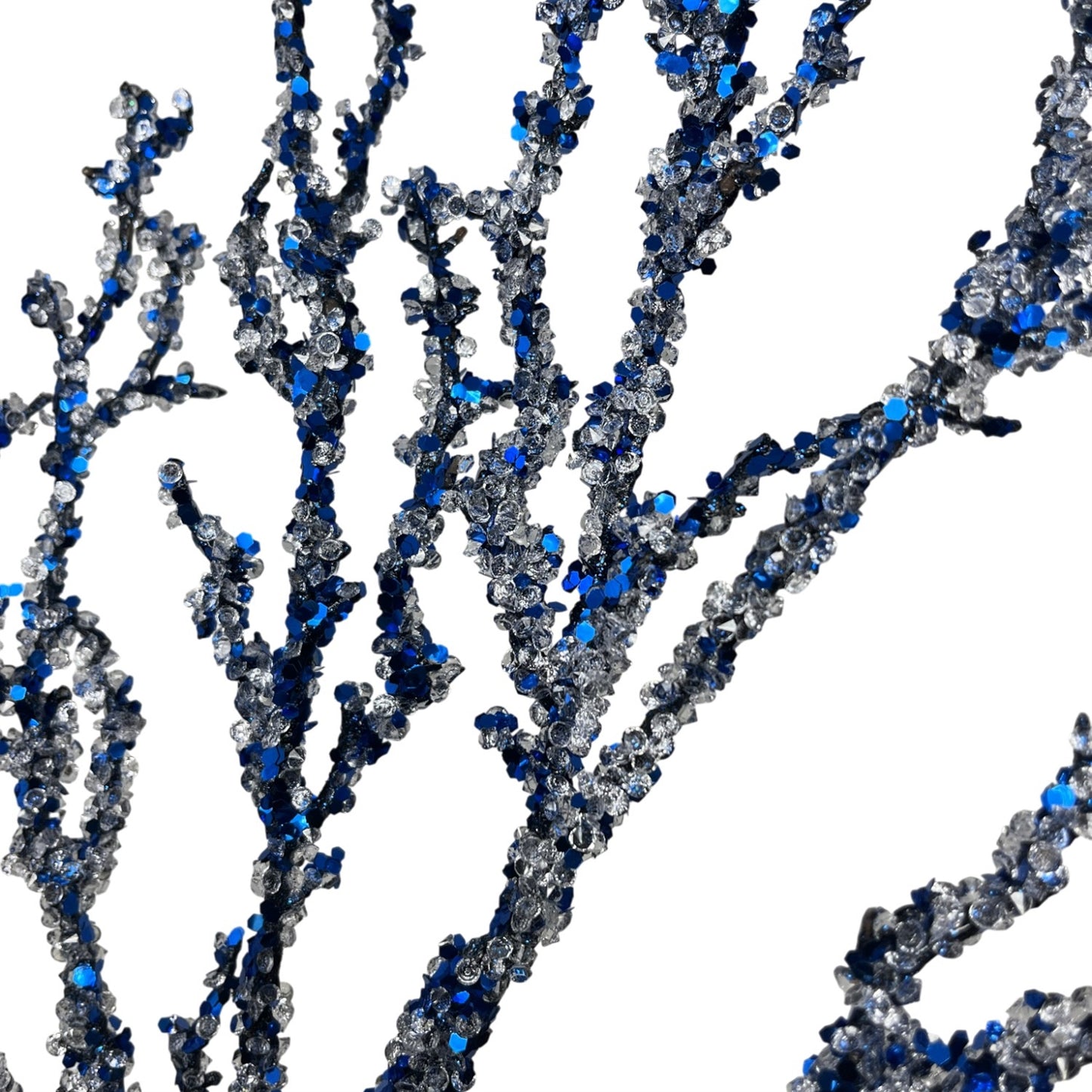 Mini Diamond Encrusted Twig Branch - 32" - Dark Blue