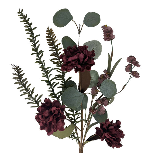 Burgundy Marigold/Foliage Spray 20" | KS