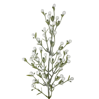 Fuzzy Frosted Mistletoe Stem 24" | DB