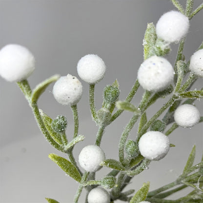 Fuzzy Frosted Mistletoe Stem 24" | DB
