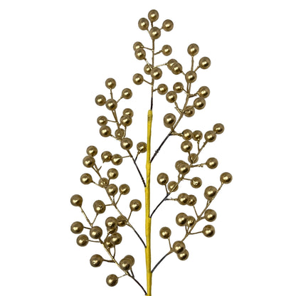 Metallic Berry Spray 25" - Gold | DB