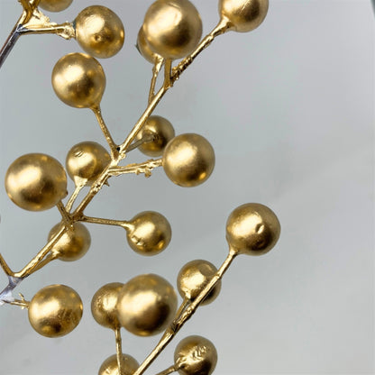 Metallic Berry Spray 25" - Gold | DB