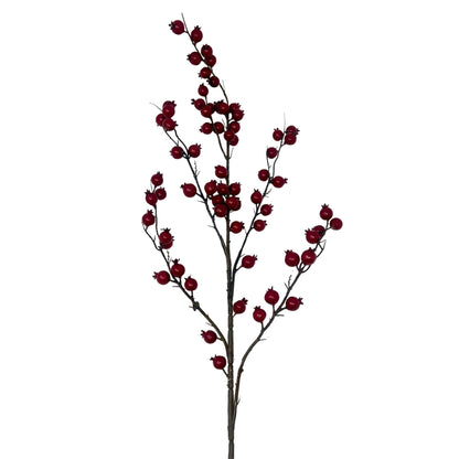 Faux Currant Berry Spray 38" - Deep Red | YS