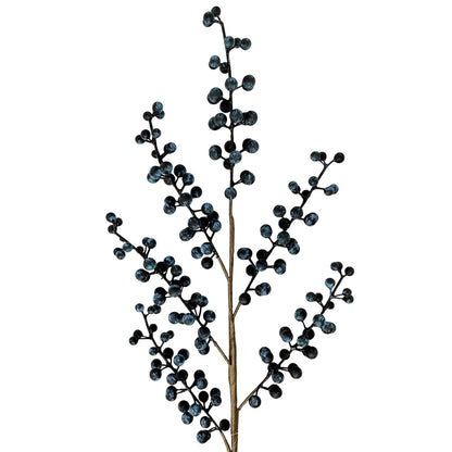 Faux Pokeberry Stem 28" - Blue | YS