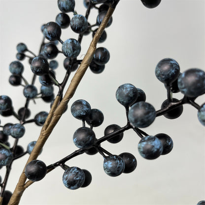 Faux Pokeberry Stem 28" - Blue | YS