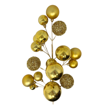 Mixed Shiny/Matte Ball Spray 30" - Gold | TG