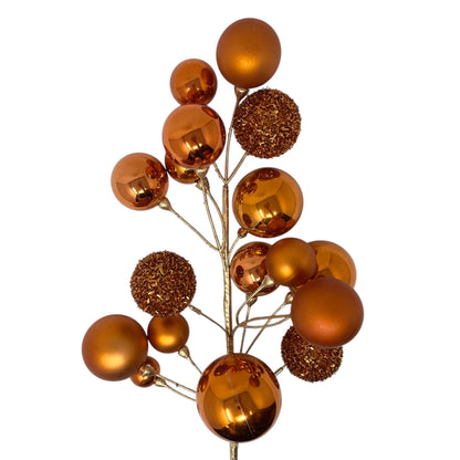 Mixed Shiny/Matte Ball Spray 30" - Orange | TG