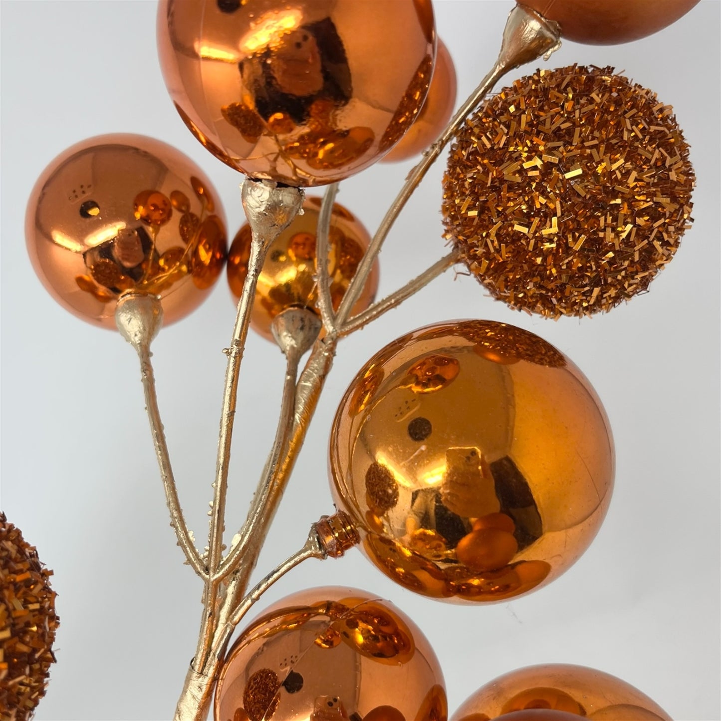 Mixed Shiny/Matte Ball Spray 30" - Orange | TG