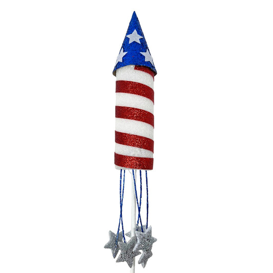 Patriotic Rocket Stem 18" | QP