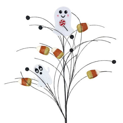 Ghost Candy Corn Spray 29" | QP