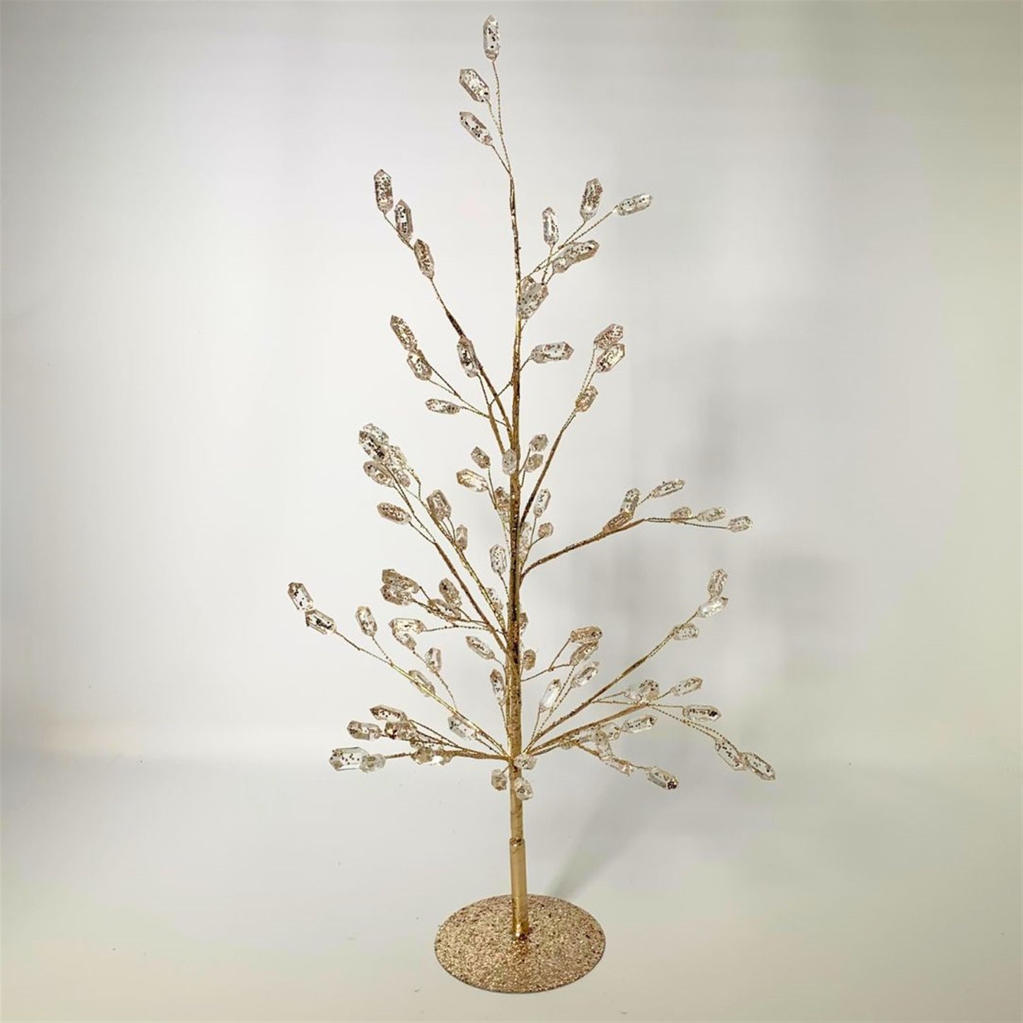 Elegant Acrylic Amethyst Gem Tree - Champagne 22” | YANTI