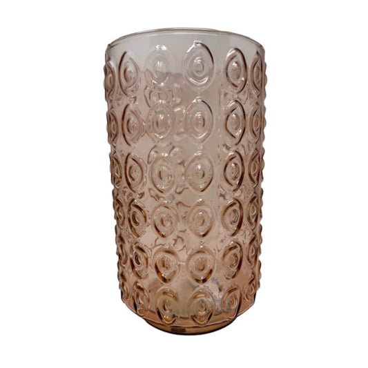 10"H Glass Vase - Pink | SB