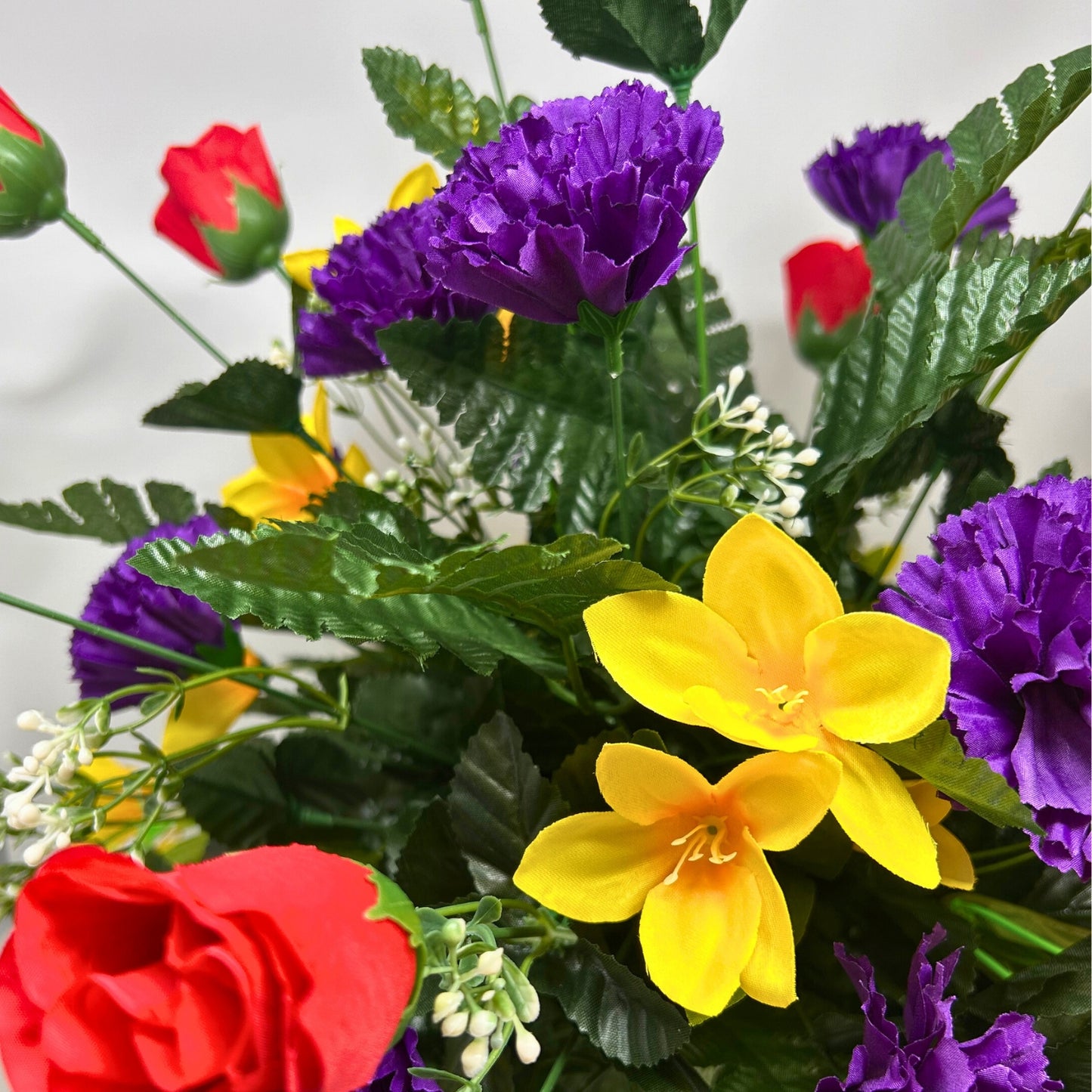 Rolling Fields Pre-Made Vase Insert (Red/Yellow/Purple)