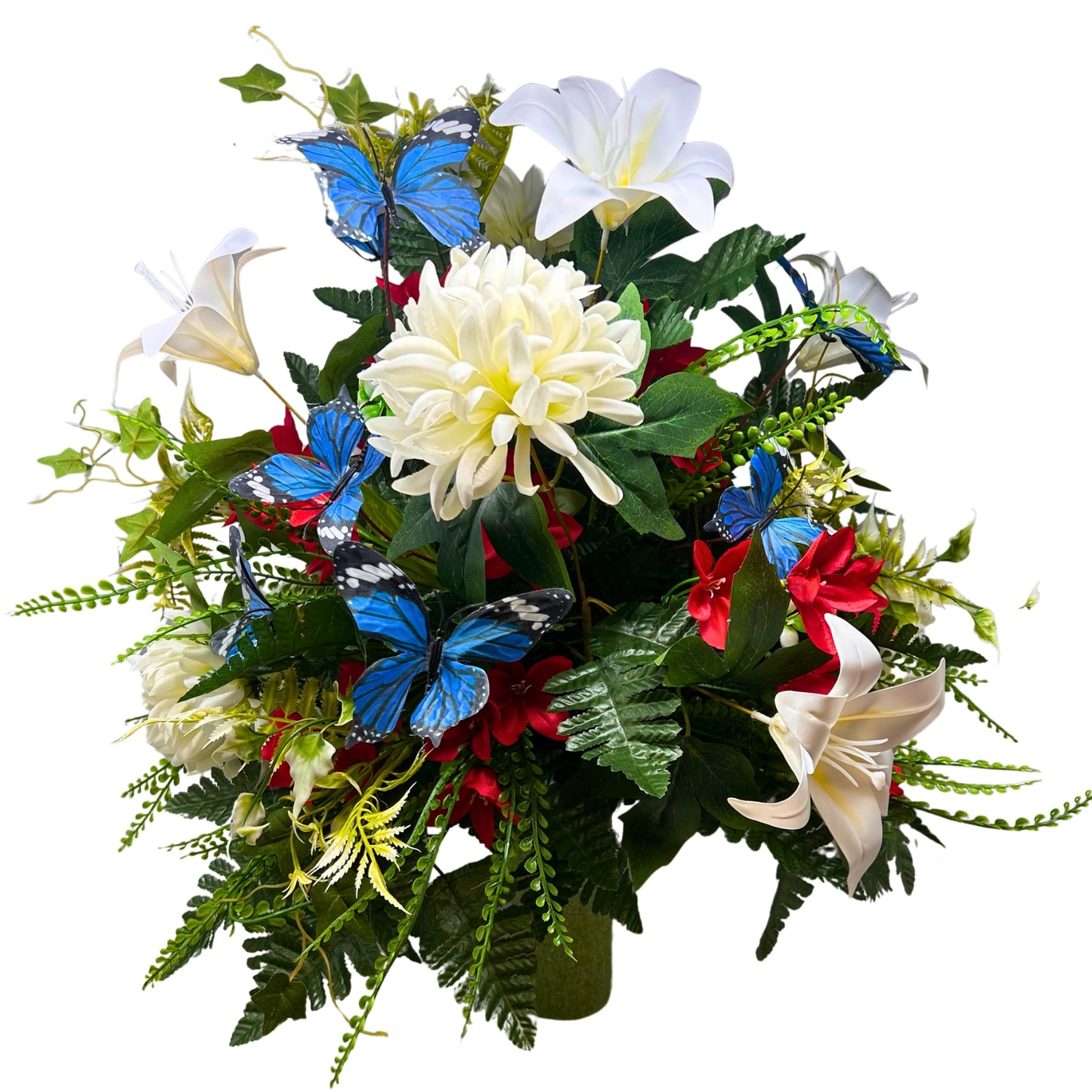 250th Patriotic Beauty Pre-Made Vase Insert (Red/White/Blue)