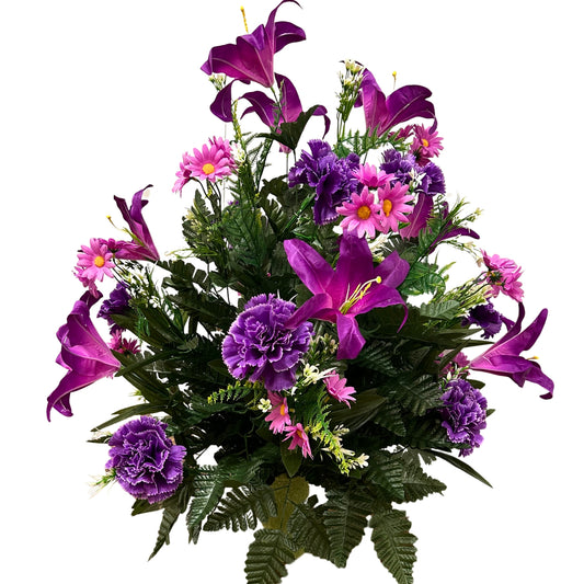 Guardian Stems X-Large Pre-Made Vase Insert (Purple)