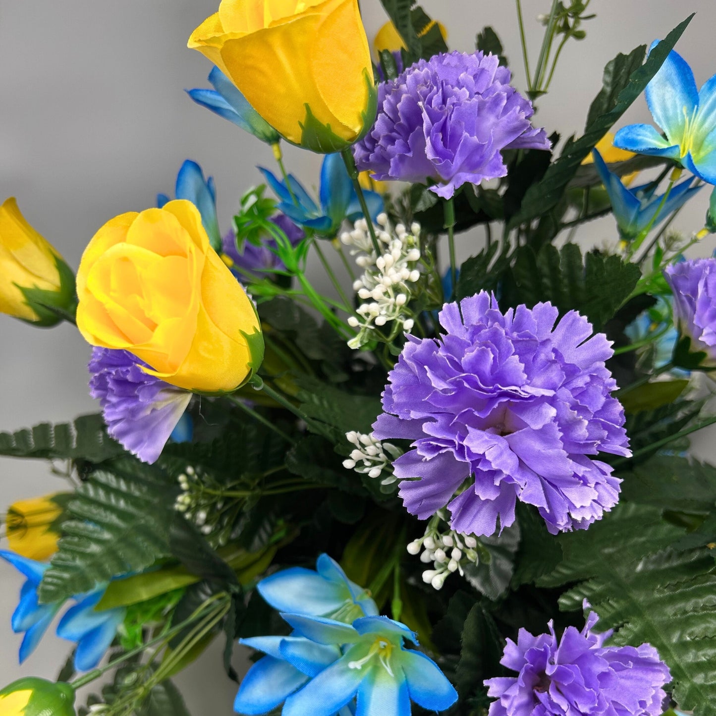 Rolling Fields Pre-Made Vase Insert (Yellow/Purple/Blue)