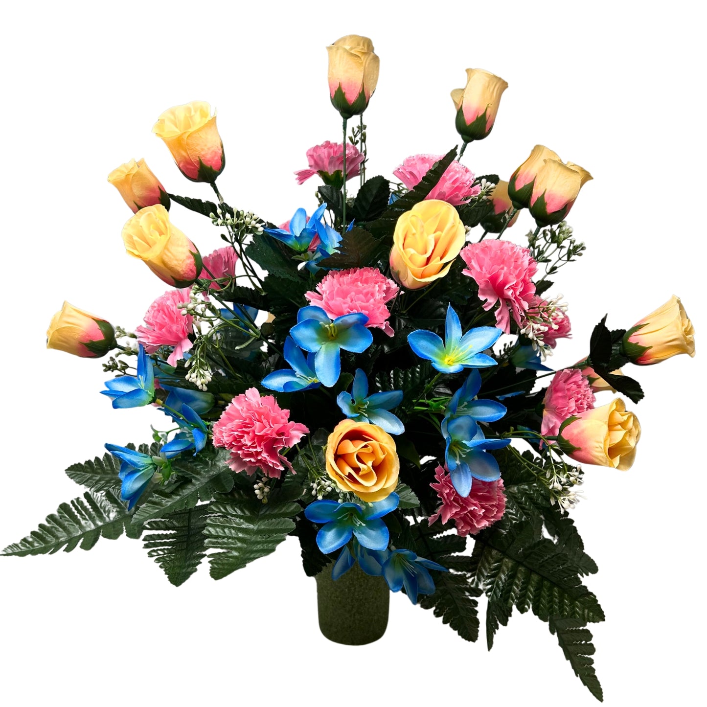 Rolling Fields Pre-Made Vase Insert (Apricot/Pink/Blue)