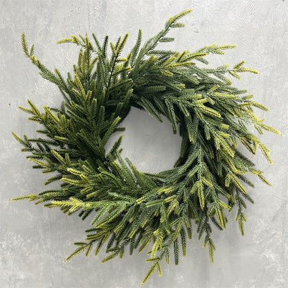 Soft Touch Norfolk Pine Wreath 24" Light Green | DB