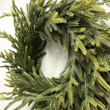 Soft Touch Norfolk Pine Wreath 24" Light Green | DB