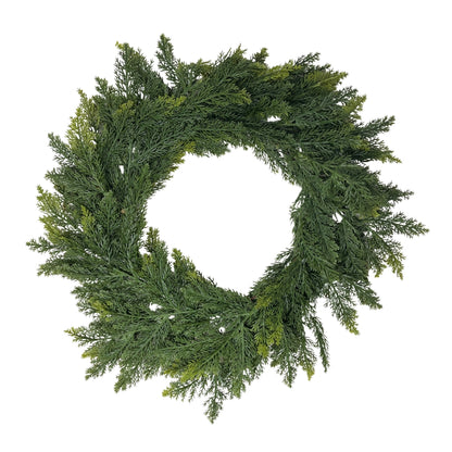 Wispy Fresh Touch Cedar Wreath 20" | DB