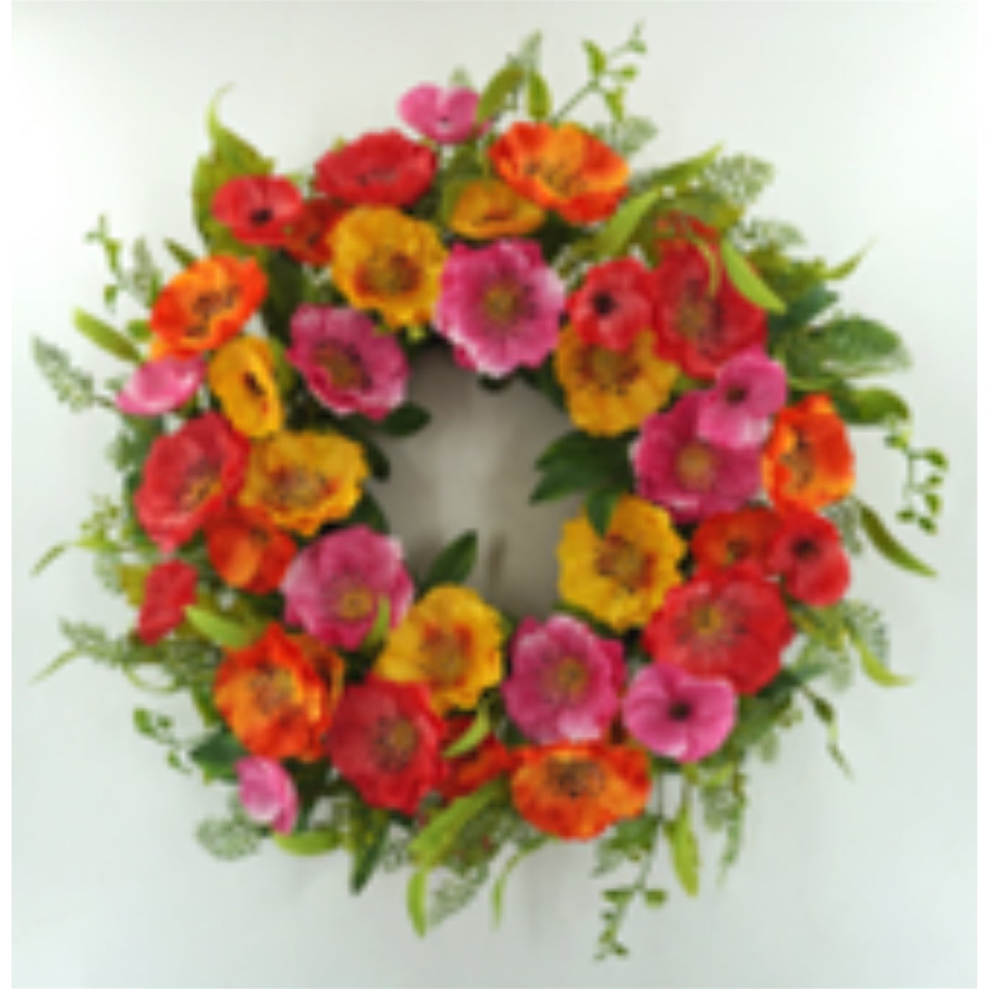 Vibrant Passion Poppy Wreath 24‘’ | QPE