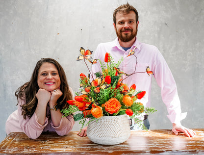 DIY Spring/Easter Floral Arrangement Kit {Assembly Required}