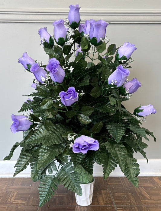 Lavender Rose Bud Vase Insert