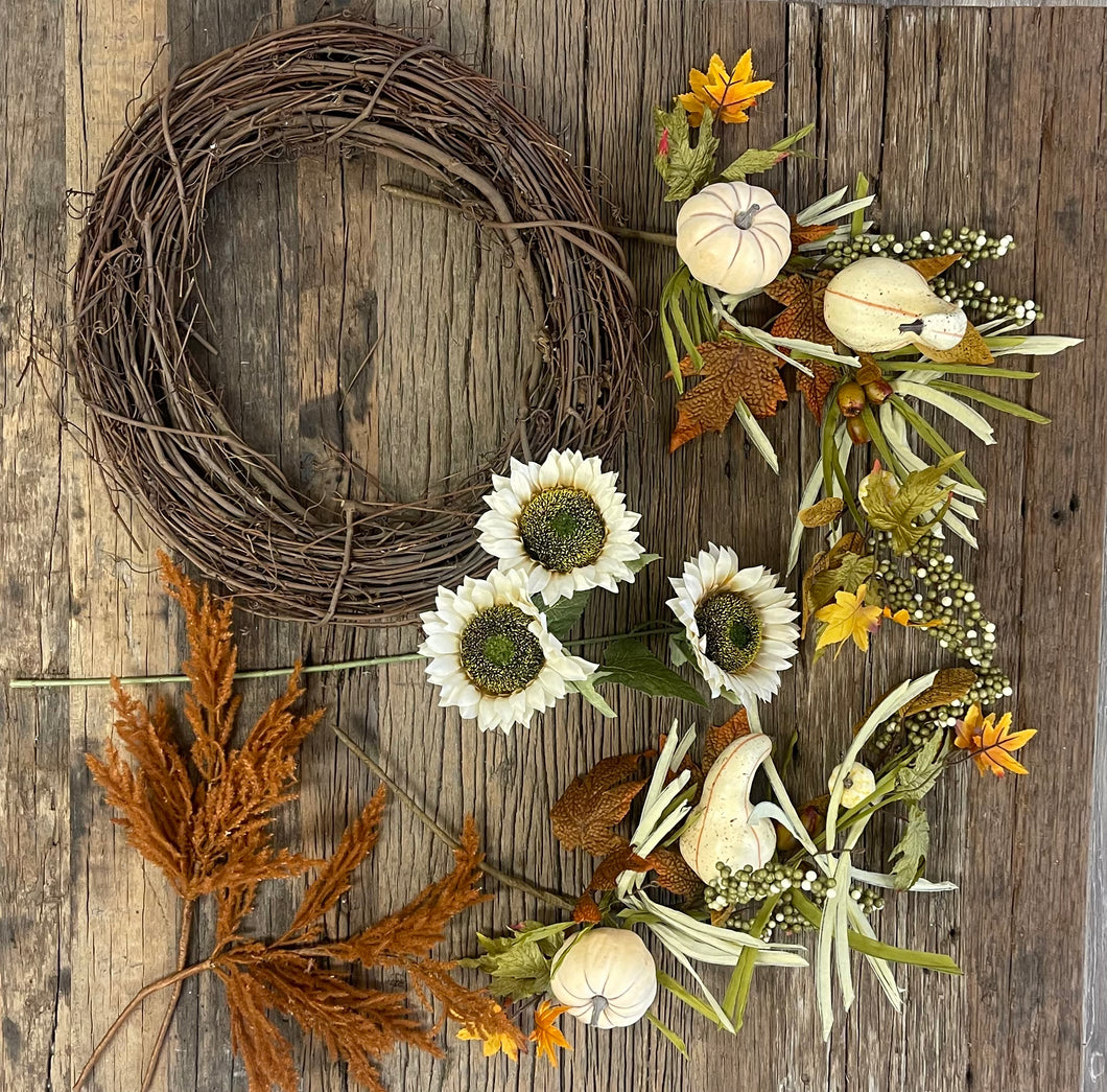 Harvest Heaven Wreath DIY Kit --Assembly Required