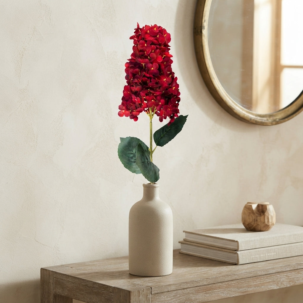 Pegee Hydrangea Stem 34" - Red | GT