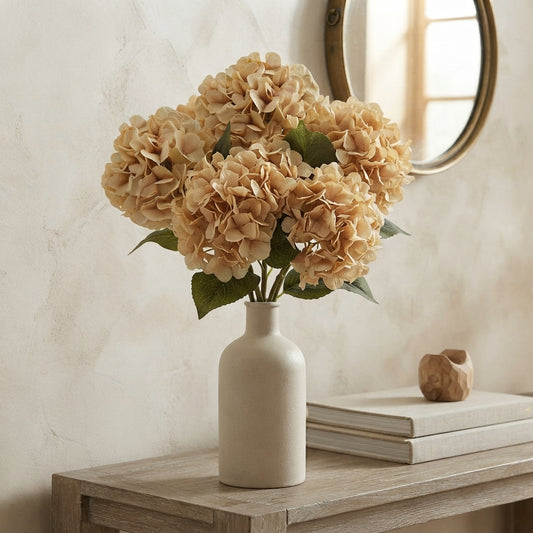 Faux Dried Hydrangea Stem 30" - Ivory | GT