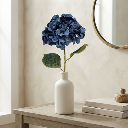 Faux Dried Hydrangea Stem 30" - Navy Blue | GT