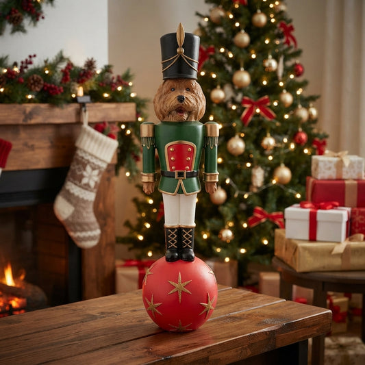 Poodle Nutcracker Resin Décor 14.8" | LC