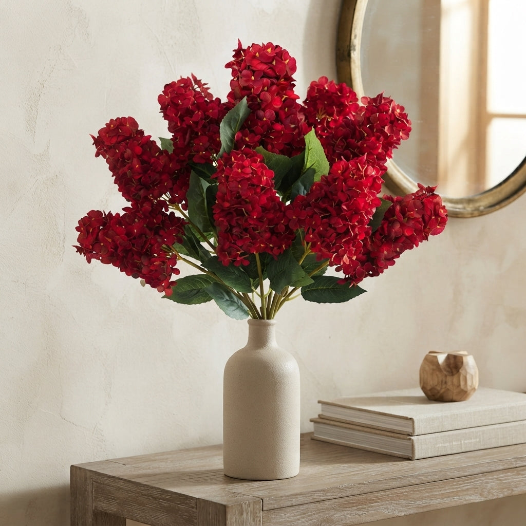 Pegee Hydrangea Stem 34" - Red | GT