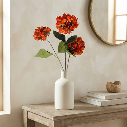 Budding Hydrangea Spray x 3 - 30" - Orange | GT