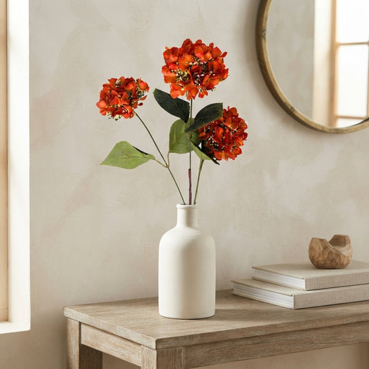 Budding Hydrangea Spray x 3 - 30" - Orange | GT