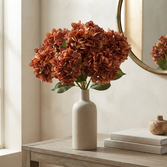 Harmony Hydrangea Stem 24" - Terra Cotta | GT