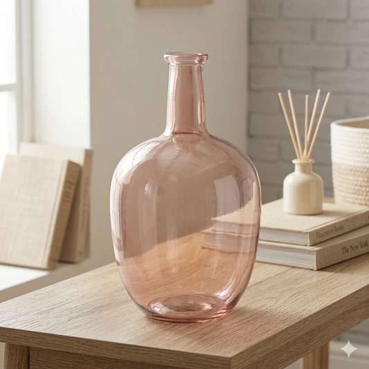 12"H Bottle Vase - Pink | SB