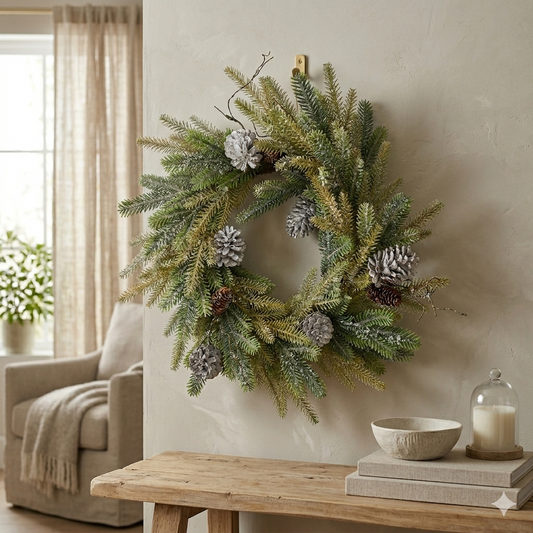 27" Canadian Blue Spruce / Cone Wreath | XJ