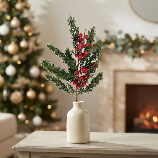 Soft Touch Cedar Spray w/ Berries 21" | DB